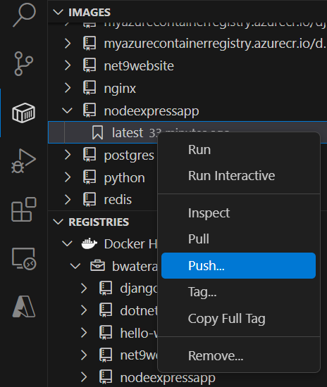 Push image