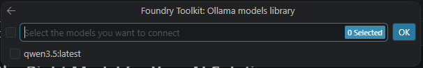 Select model type to add